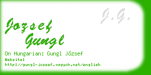 jozsef gungl business card